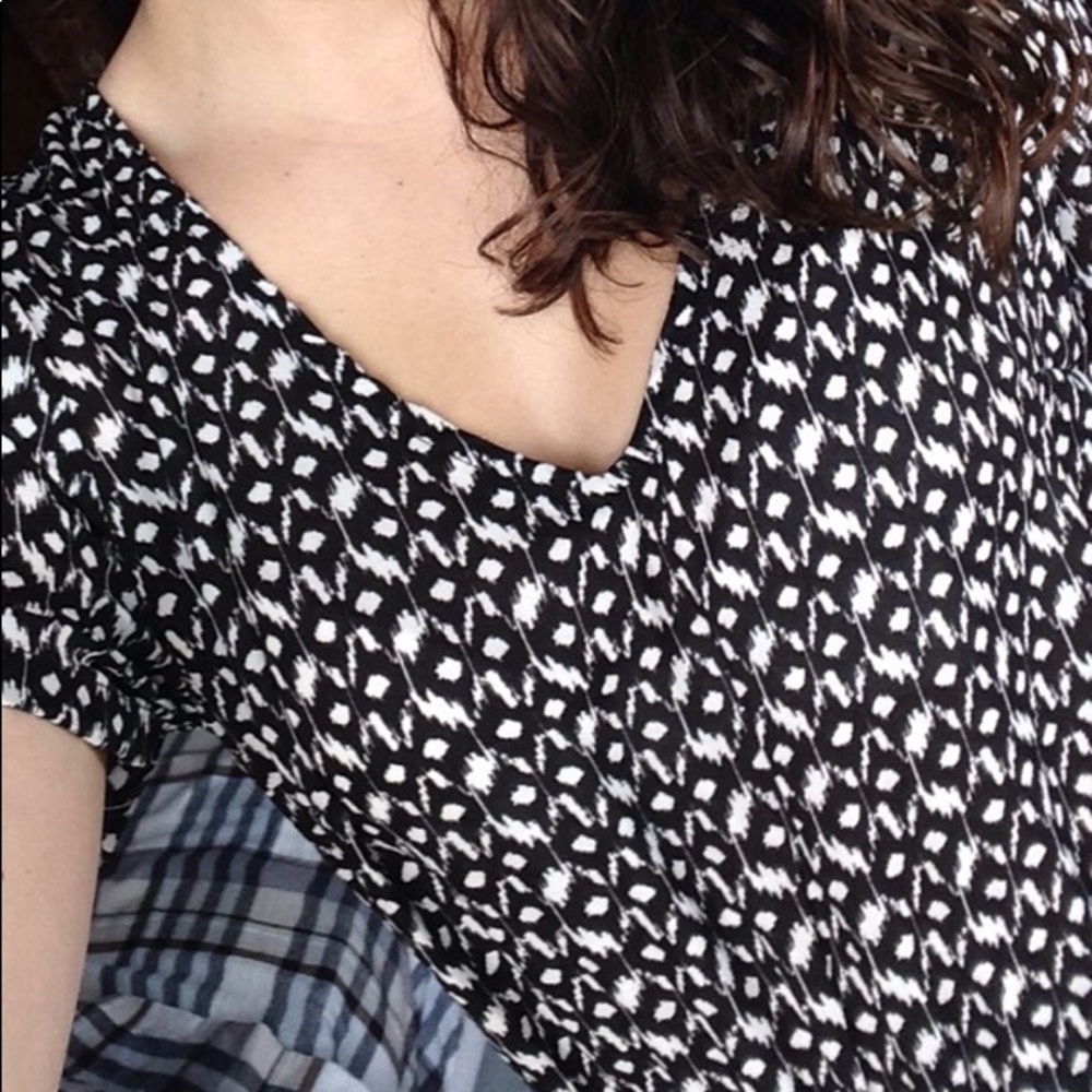Black & White Patterned Romper